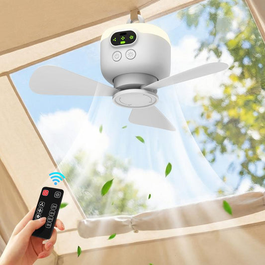 ⏰ Offerta limitata: 50% di sconto su un ventilatore da soffitto ricaricabile con luci a LED! 🌬️✨