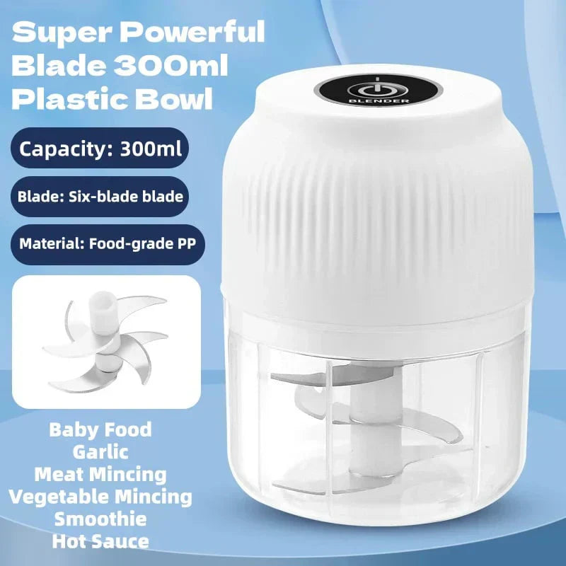 📢📢50% OFF!!⏰Cordless Electric Garlic Chopper & Mincer