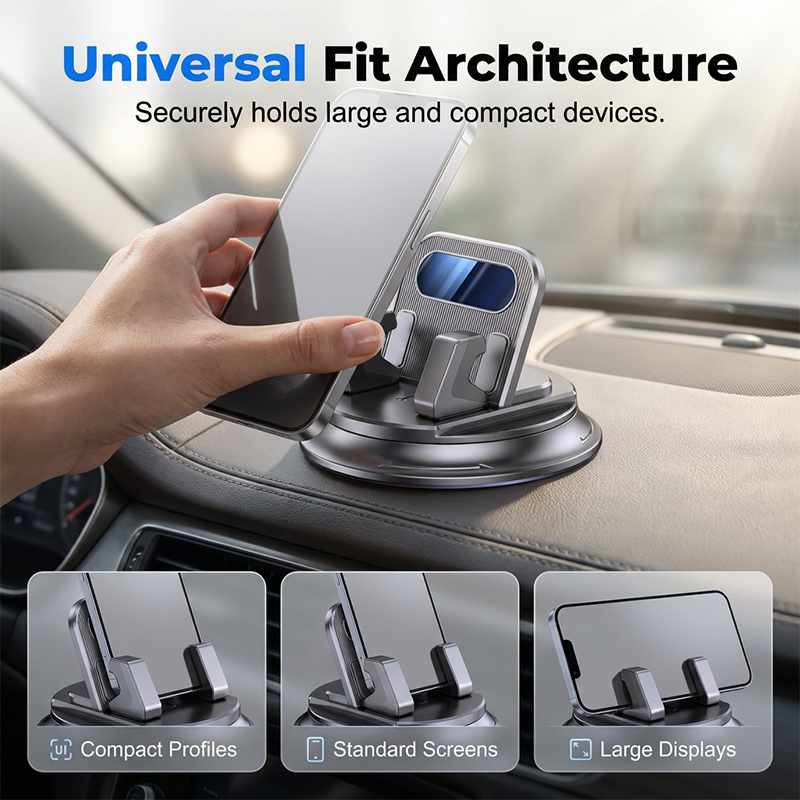 Supporto girevole per cellulare da cruscotto – stabile, compatto e versatile – ideale per la navigazione e le chiamate in vivavoce🚗📱