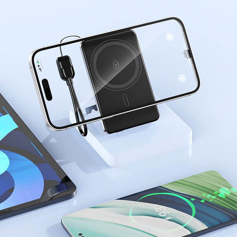 ✨ Stay Charged Anywhere: 3-in-1 Slim Magnetic Charger with Integrated Stand (50% OFF)"