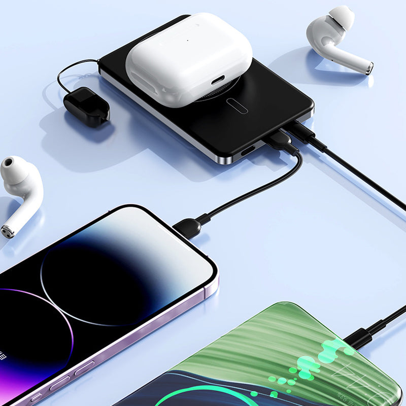 ✨ Stay Charged Anywhere: 3-in-1 Slim Magnetic Charger with Integrated Stand (50% OFF)"