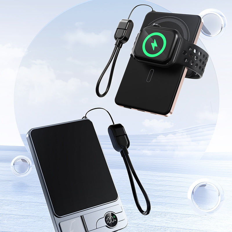 ✨ Stay Charged Anywhere: 3-in-1 Slim Magnetic Charger with Integrated Stand (50% OFF)"