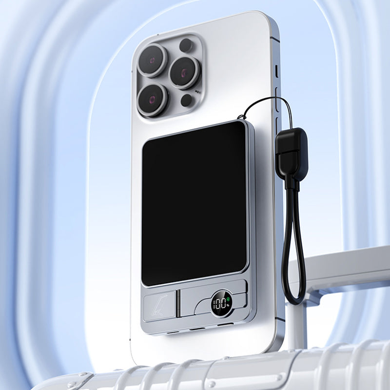 ✨ Stay Charged Anywhere: 3-in-1 Slim Magnetic Charger with Integrated Stand (50% OFF)"