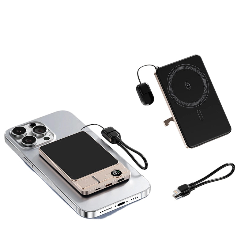 ✨ Stay Charged Anywhere: 3-in-1 Slim Magnetic Charger with Integrated Stand (50% OFF)"