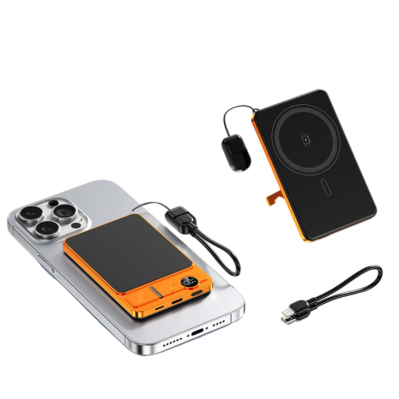 ✨ Stay Charged Anywhere: 3-in-1 Slim Magnetic Charger with Integrated Stand (50% OFF)"